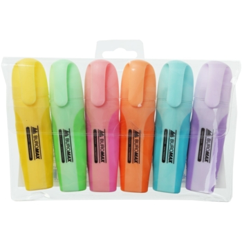 Набір текстових маркерів Buromax Pastel, 6 шт. (BM.8905-96) - Pampik