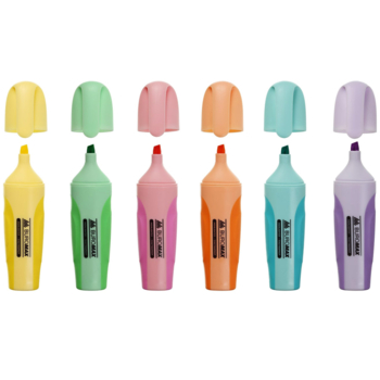 Набір текстових маркерів Buromax Pastel, 6 шт. (BM.8905-96) - Pampik - 2