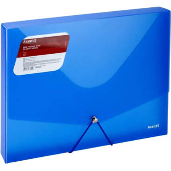 Папка на гумці об'ємна Axent А4, синій (1502-22-A) - Pampik