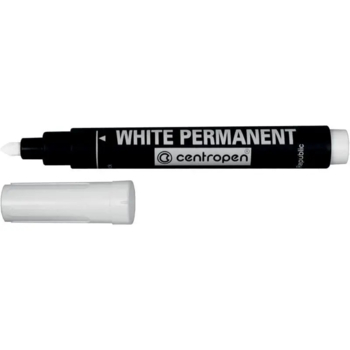 Маркер Centropen Permanent White 8586, 2.5 мм, білий (8586/11) - Pampik