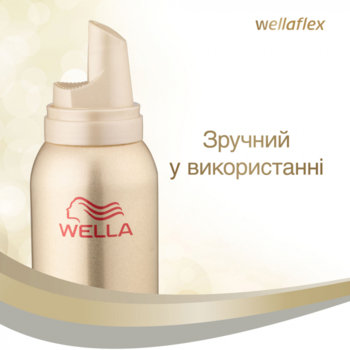 Мус для укладання Wellaflex Блиск та фіксація, Суперсильної фіксації, 200 мл - Pampik - 3