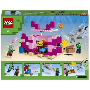 Конструктор LEGO Minecraft Будинок-Аксолотль, 242 деталі (21247) - Pampik - 9