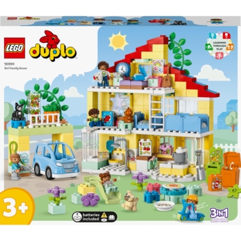 Конструктор LEGO DUPLO Town Сімейний будинок 3 в 1, 218 деталей (10994) - Pampik