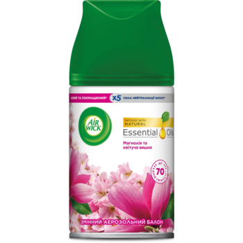 Освежитель воздуха Air Wick Freshmatic Магнолия и цветущая вишня, сменный баллон, 250 мл - Pampik