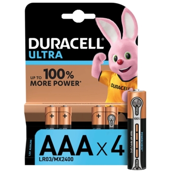 Лужні батарейки Duracell Ultra Power ААА 1.5V, 4 шт. (5004806) - Pampik