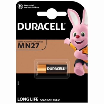 Спеціалізована лужна батарейка Duracell MN27 12V, (A27 / 27A / V27A / 8LR732), 1 шт. - Pampik