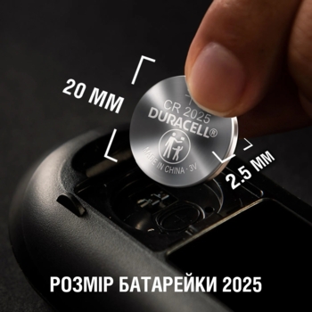 Спеціалізована літієва батарейка типу таблетка Duracell 2025 3V (DL2025/CR2025), 2 шт. (5000394045514) - Pampik - 4