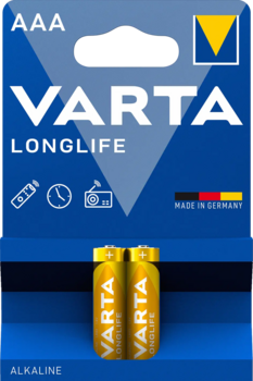 Батарейки Varta Longlife AAA BLI Alkaline, 2 шт. (4103101412) - Pampik