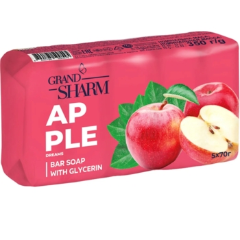 Мыло твердое Grand Шарм Яблоко, 5 шт. по 70 г - Pampik