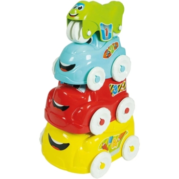 Іграшка-пірамідка, що розвиває Baby Clementoni Fun Vehicles (17111) - Pampik - 2