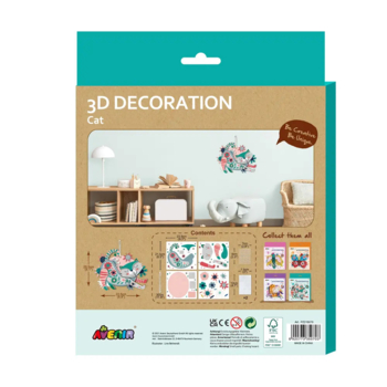 Набор для творчества Avenir 3D-аппликация Котик (PZ215070) - Pampik - 2