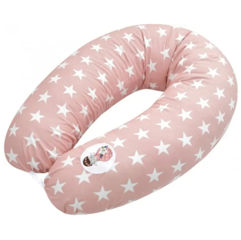 Подушка для беременных и кормления Papaella Звезда, 190х30 см, пудровый (8-31885) - Pampik