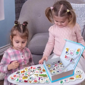 Набір магнітів Magdum Свинка Пеппа Магнітна історія Сім'я Пеппи (МЕ 5031-15) - Pampik - 5