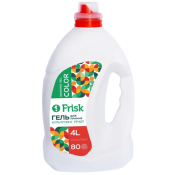 Средство для стирки цветных вещей Frisk Color, 4 л - Pampik