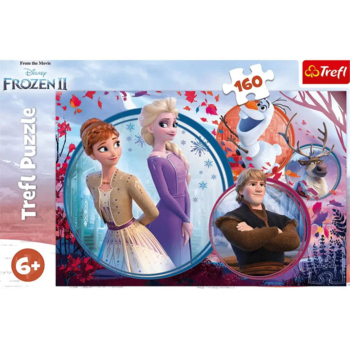 Пазли Trefl Пригоди сестер Дісней Крижане серце 2, 160 елементів (15374) - Pampik - 2