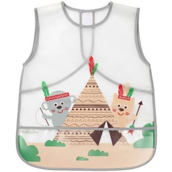 Нагрудник BabyOno Active Baby Індіанці, сірий (839) - Pampik