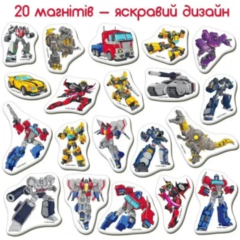 Набір магнітів Magdum Трансформери Час героїв (МЕ 5031-41) - Pampik - 4