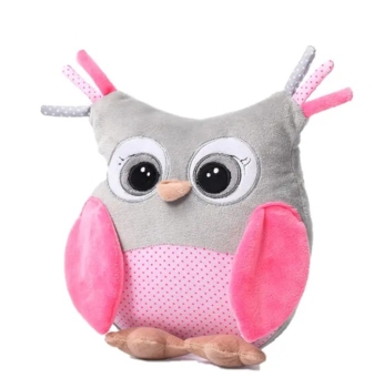 Іграшка-обіймашка BabyOno Сова Софія рожева (441) - Pampik