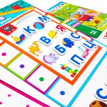 Азбука Vladi Toys магнитная с доской, укр.язык (VT5412-01) - Pampik - 4