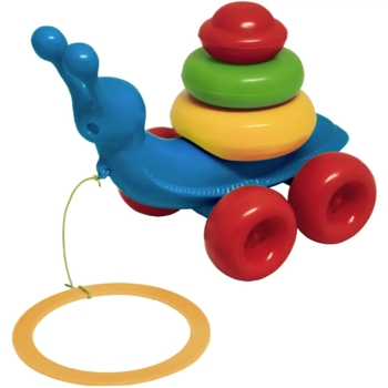 Розвиваюча іграшка Tigres Равлик, блакитний (39770) - Pampik