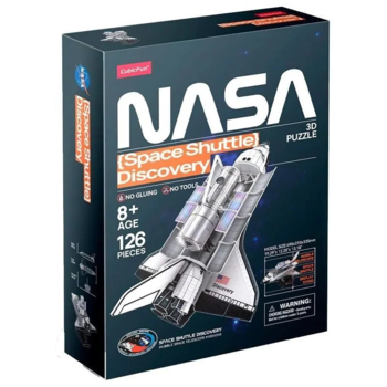 Пазл 3D CubicFun NASA Космічний шатл Дискавері, 126 ел. (DS1057h) - Pampik