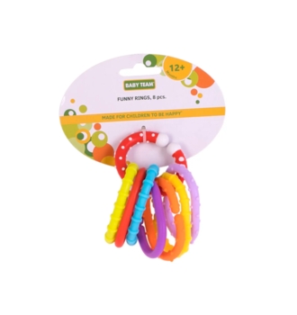Игровой набор Baby Team Веселые колечки, 8 шт. (8860) - Pampik - 4