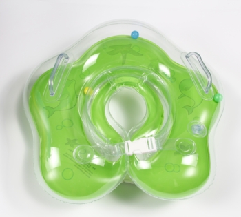 Круг для купания Курносики, с погремушкой, салатовый (7180 зел) - Pampik - 2