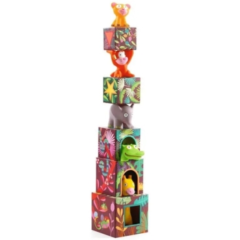 Пирамидка Djeco Большие джунгли (DJ09101) - Pampik