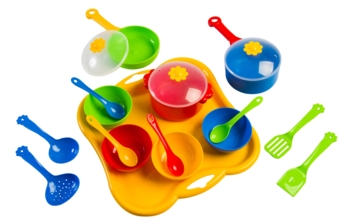 Набір посуду столовий Tigres Ромашка, 19 елементів (39146) - Pampik