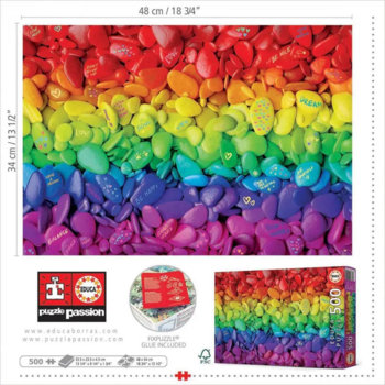 Пазл Educa Кольорові камінці, 500 елементів (19248) - Pampik - 3