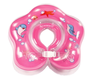 Круг для купания Курносики, с погремушкой, розовый (7180 рож) - Pampik