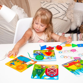 Гра-шнурівка Vladi Toys Fisher-Price Maxi-гудзики, укр. мова (VT2905-22) - Pampik - 8