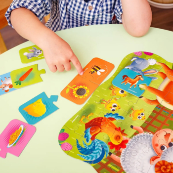 Пазли Vladi Toys 2 в 1 Ферма з міні-грою, 49 елементів (RK1140-05) - Pampik - 3