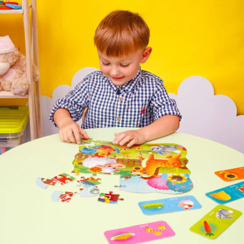 Пазли Vladi Toys 2 в 1 Ферма з міні-грою, 49 елементів (RK1140-05) - Pampik - 5