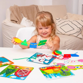 Гра-шнурівка Vladi Toys Fisher-Price Maxi-гудзики, укр. мова (VT2905-22) - Pampik - 7