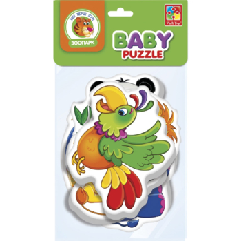 Бебі пазли Vladi Toys Зоопарк, 16 елементів (VT1106-85) - Pampik - 3