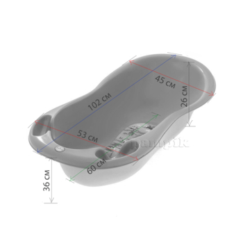 Ванночка Tega Лісова казка, світло-рожевий, 102 см (FF-005-107) - Pampik - 2