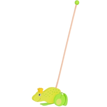 Іграшка-штовхач Goki Жабка (54938G) - Pampik