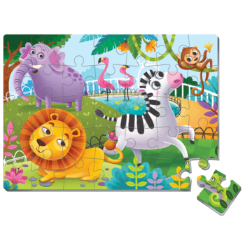 М'які пазли Vladi Toys Зоопарк, укр.мова, 35 елементів (VT1102-33) - Pampik - 2
