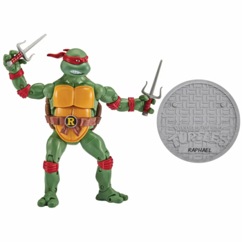 Набор фигурок TMNT Черепашки-ниндзя классические Рафаэль против Трицератона, 15 см (81278) - Pampik - 2