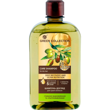 Шампунь-уход Green Collection Глубокое восстановление и ультрапитание, 500 мл - Pampik