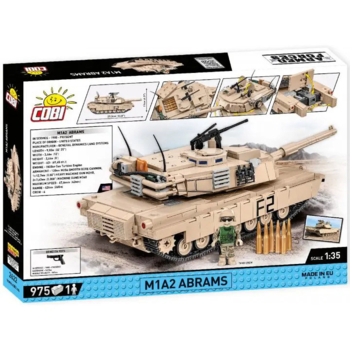 Конструктор Cobi Танк M1A2 Abrams, масштаб 1:35, 975 деталей (COBI-2622) - Pampik - 2