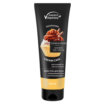 Крем-гель для душу Energy of Vitamins Creаm Сake, 230 мл - Pampik