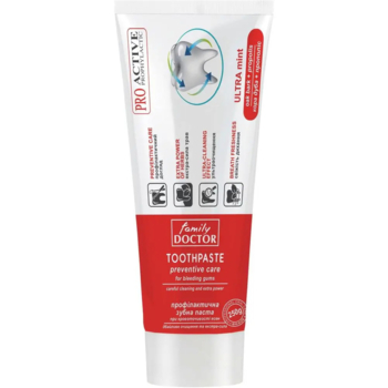 Профілактична зубна паста Family Doctor при кровоточивості ясен, 250 г - Pampik
