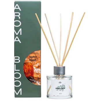 Аромадиффузор для дома Aroma Bloom Амбровое настроение,100 мл - Pampik