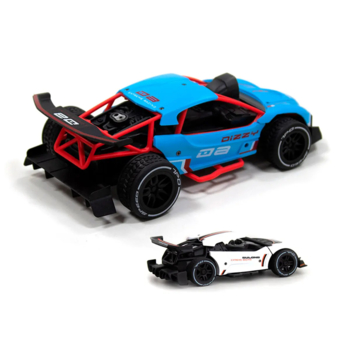 Машинка на радиоуправлении и на сенсорном управлении Sulong Toys Gesture sensing Dizzy, голубой (SL-285RHB) - Pampik - 5