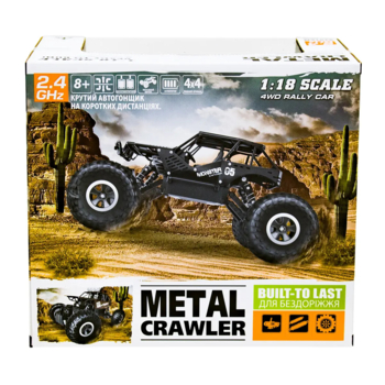 Автомобиль на радиоуправлении Sulong Toys Off-Road Crawler Tiger, 1:18, матовый черный (SL-111RHMBl) - Pampik - 11