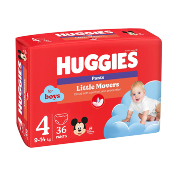 Подгузники-трусики для мальчиков Huggies Little Movers Pants 4 (9-14 кг), 36 шт. - Pampik - 3