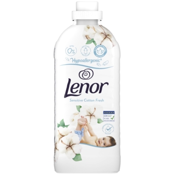 Кондиціонер для білизни Lenor Свіжість бавовни, для чутливої ​​шкіри, 1200 мл - Pampik