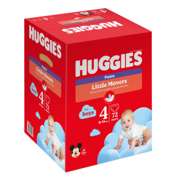 Підгузки-трусики для хлопчиків Huggies Little Movers Pants 4 (9-14 кг), 72 шт. - Pampik - 3